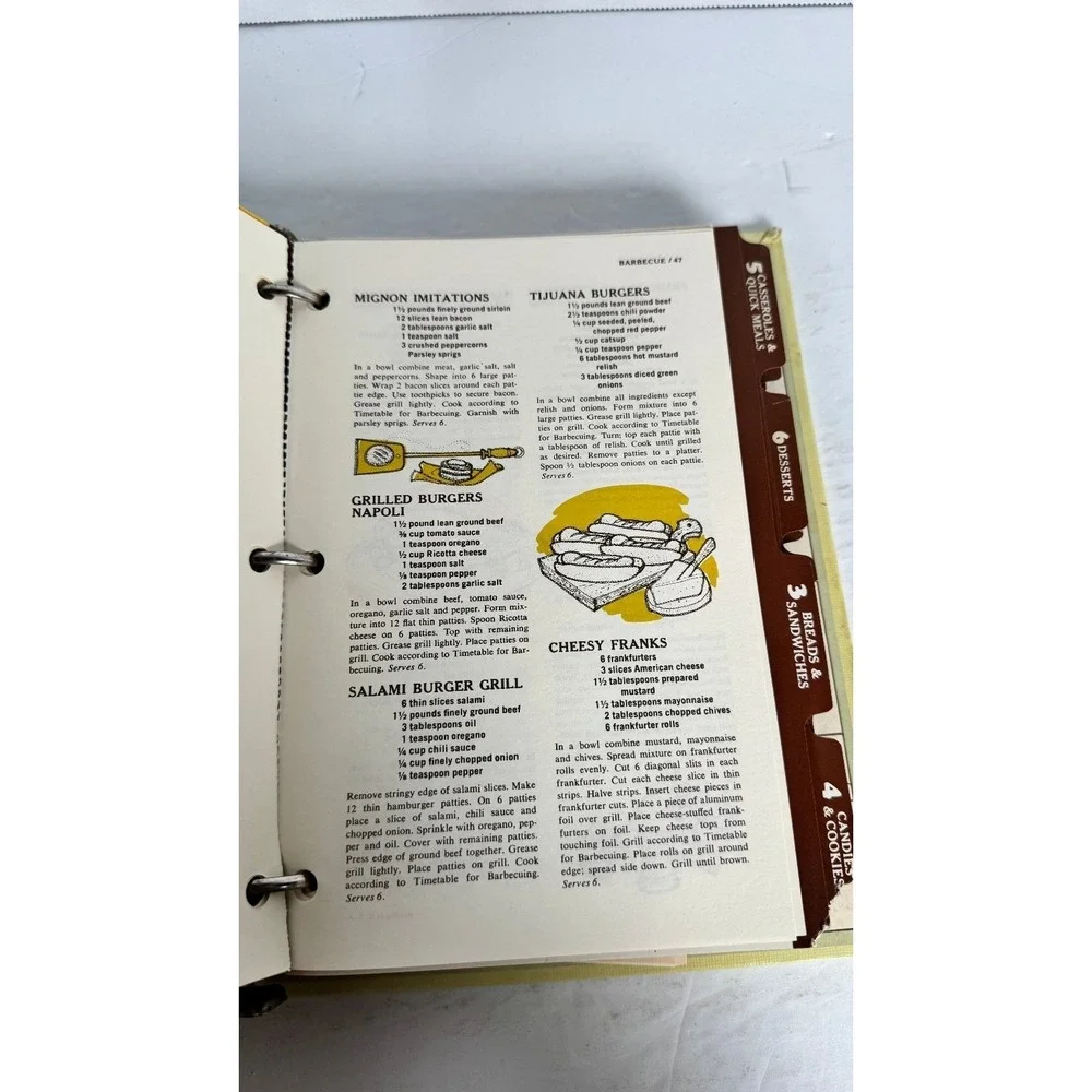 The Complete Family Cook Book 1969 Vintage Binder Recipes Curtin Publications